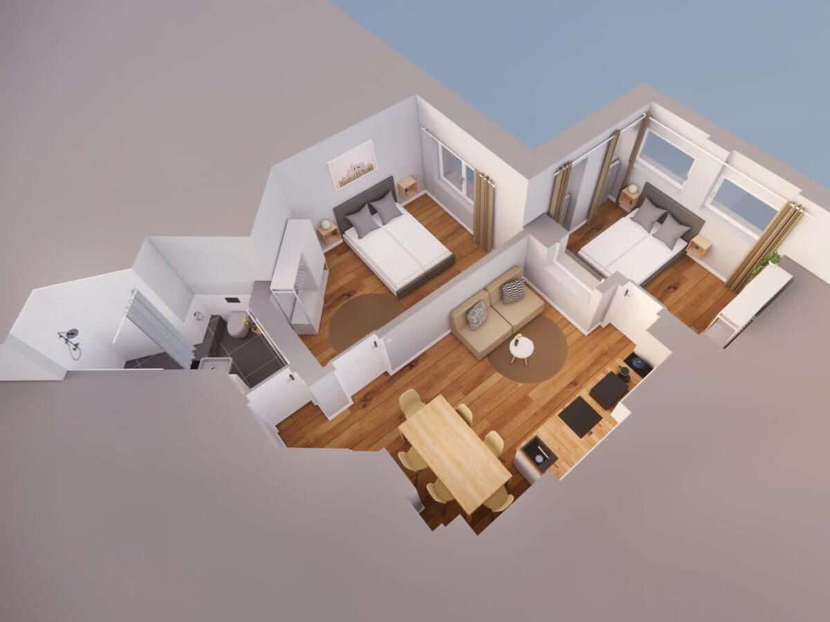 Hamburg City Apartment For 7 Exterior foto